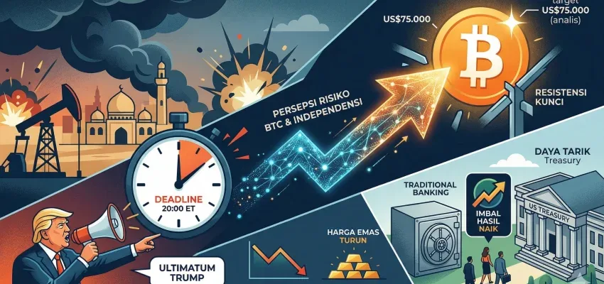 Ultimatum Trump ke Iran: Akankah Menjadi Katalis Bitcoin Tembus US$75.000?