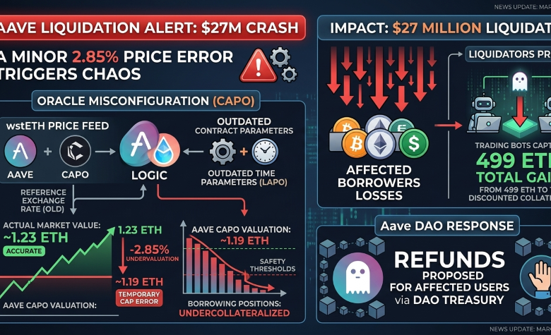 Bagaimana Selisih Harga 2,85% Memicu Likuidasi $27 Juta di Aave