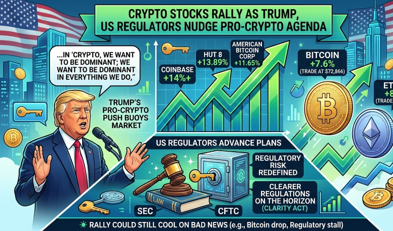 Saham dan Pasar Kripto Meroket Didorong oleh Agenda Pro-Kripto AS