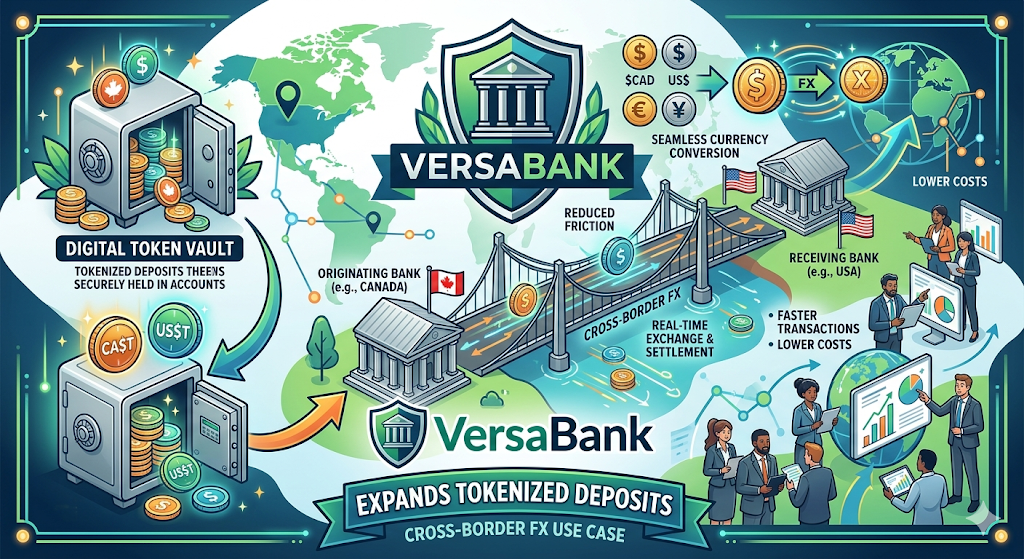 VersaBank Perluas Deposito Tokenisasi dengan Fitur Valas Lintas Negara