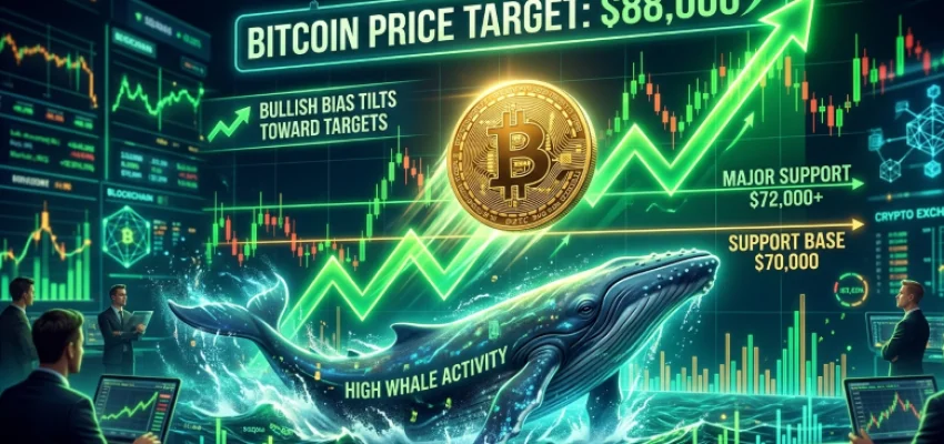 Target Baru Trader Bitcoin di Angka $88 Ribu Seiring Sentimen Pasar yang Makin Bullish