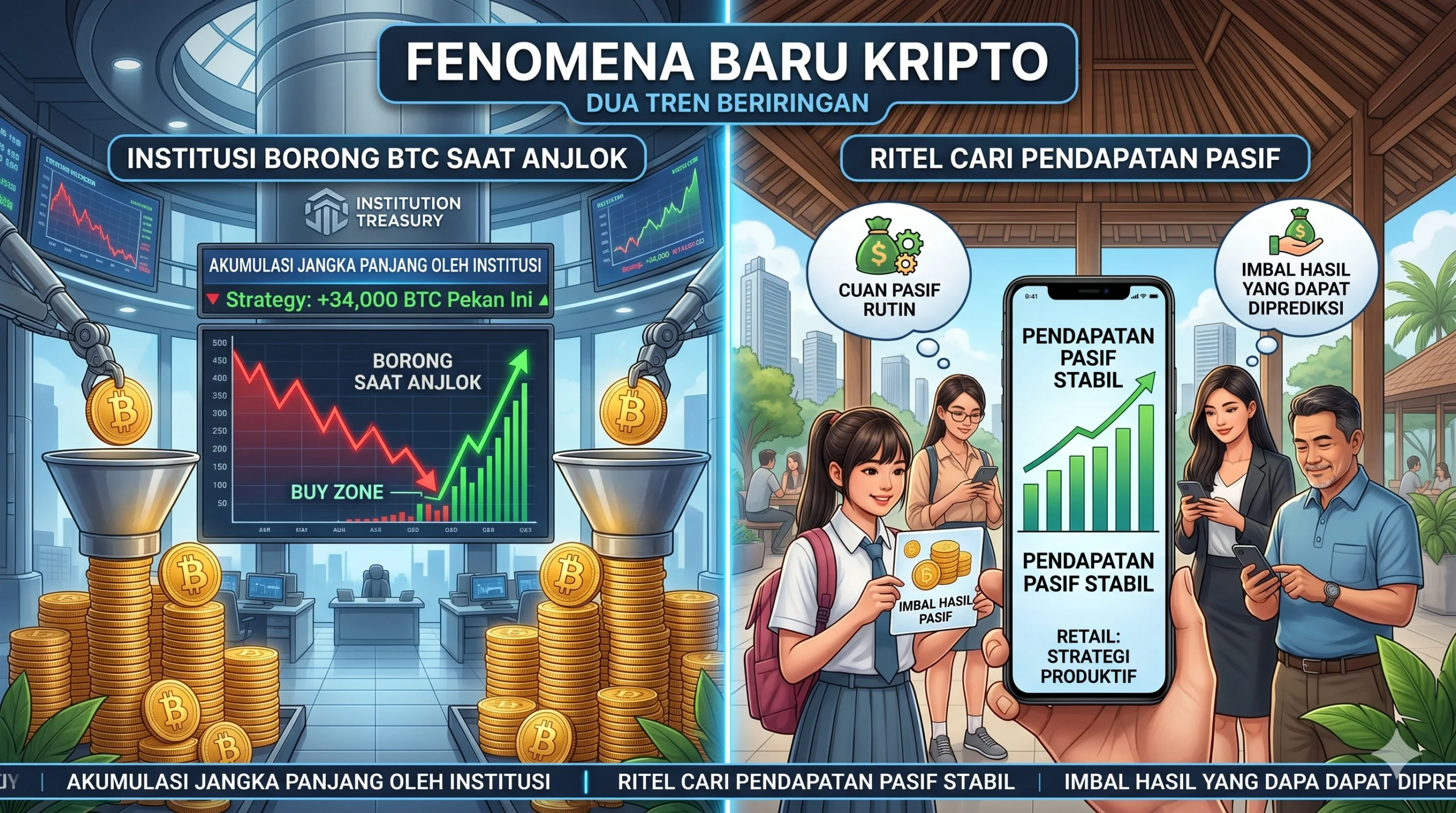 Tren Keuangan Masa Kini: Perusahaan Besar Timbun Aset, Masyarakat Pilih Strategi Cuan Pasif