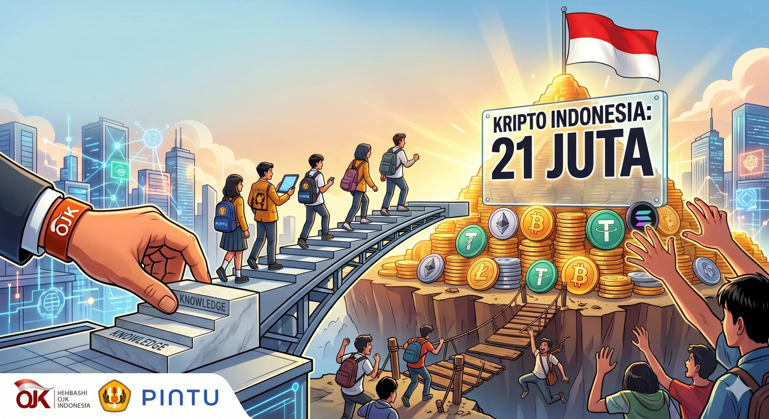 Kalahkan Investor Saham, Pengguna Kripto RI Tembus 21 Juta di Tengah Ancaman Kesenjangan Literasi