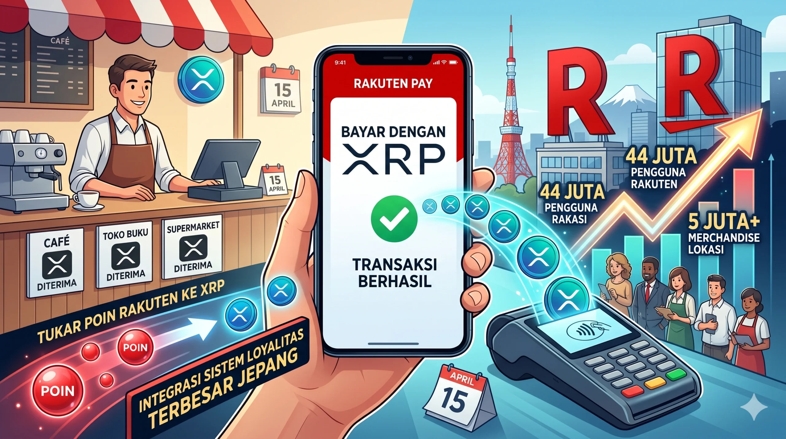 Rakuten Resmi Jadikan XRP Metode Pembayaran bagi 44 Juta Penggunanya