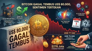 Bitcoin Gagal Tembus US$ 80.000, Tertahan Sentimen Global