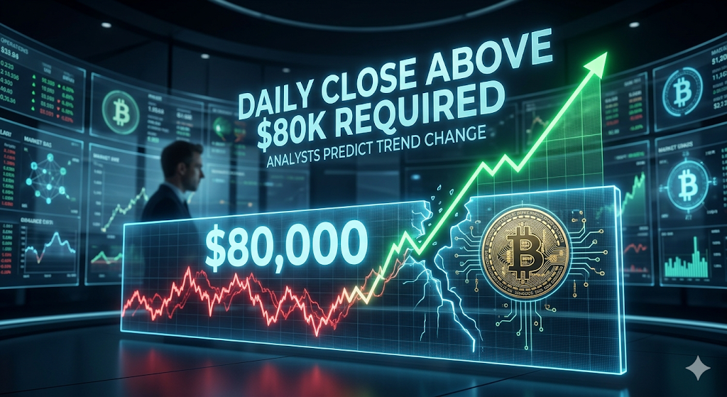 Sinyal Perubahan Tren Bitcoin Muncul, Tapi Butuh Konfirmasi di Atas $80.000