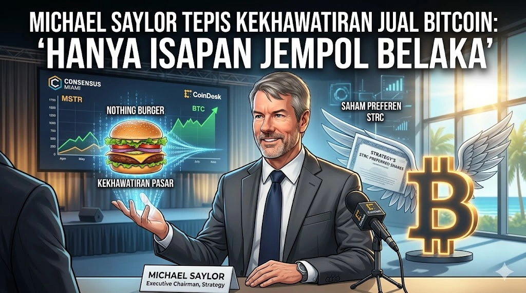Michael Saylor Tepis Kekhawatiran Jual Bitcoin: 'Hanya Isapan Jempol Belaka'