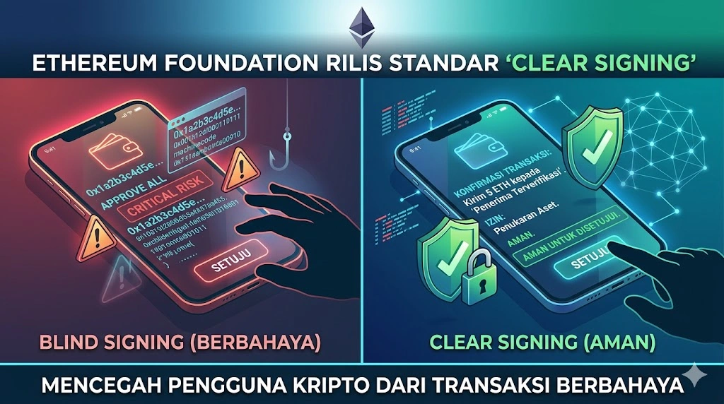 Ethereum Foundation Rilis Standar 'Clear Signing', Cegah Pengguna Kripto dari Transaksi Berbahaya