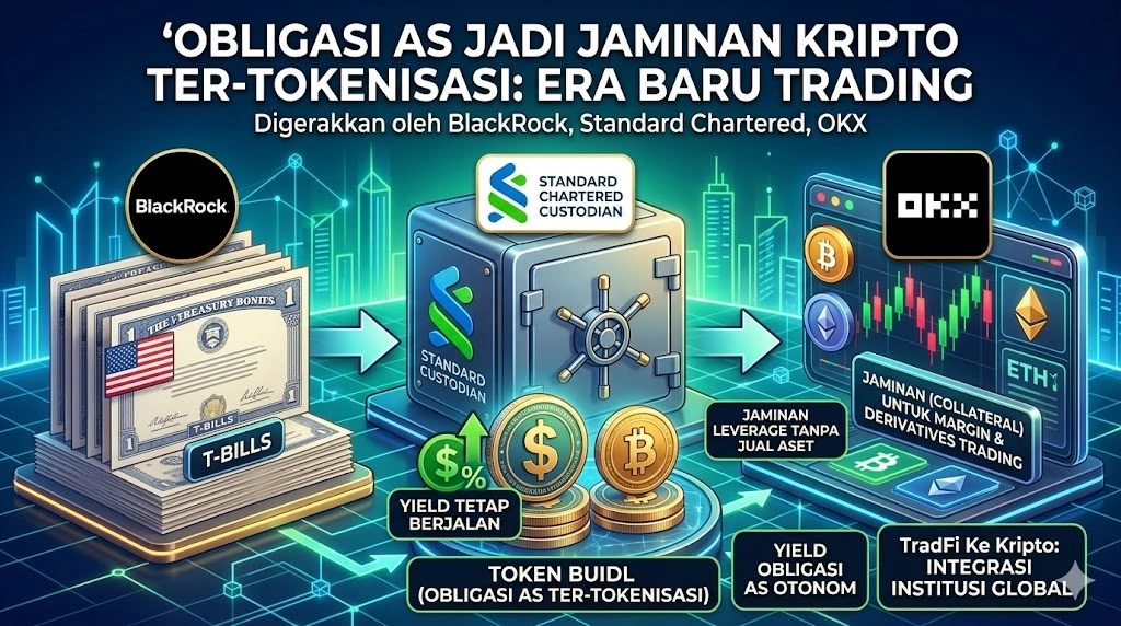 Era Baru Kripto: BlackRock, Standard Chartered, dan OKX Jadikan Obligasi AS Sebagai Jaminan Trading