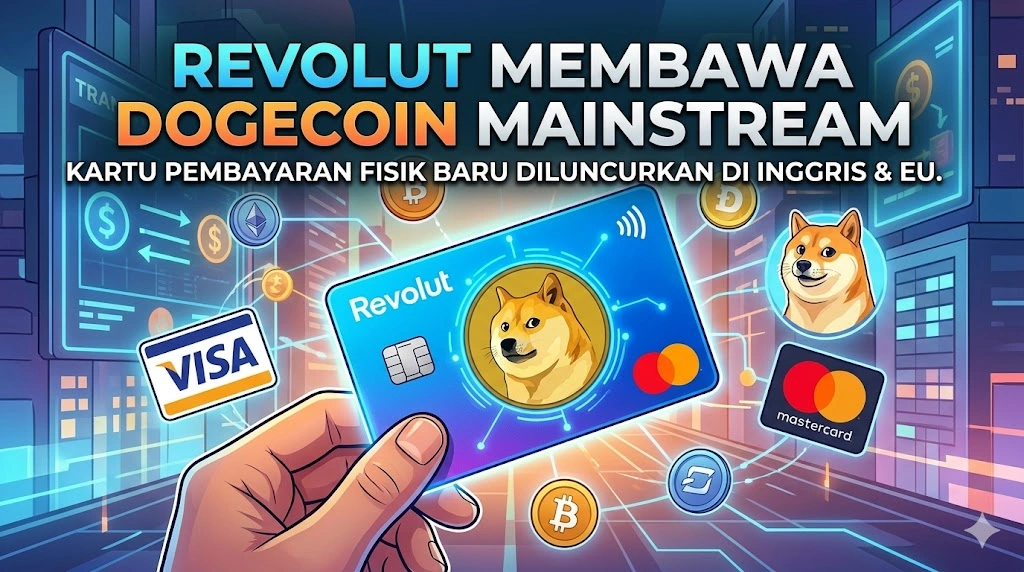 Bawa Dogecoin ke Arus Utama, Revolut Rilis Kartu Debit Fisik Tanpa Biaya Tukar Tambahan
