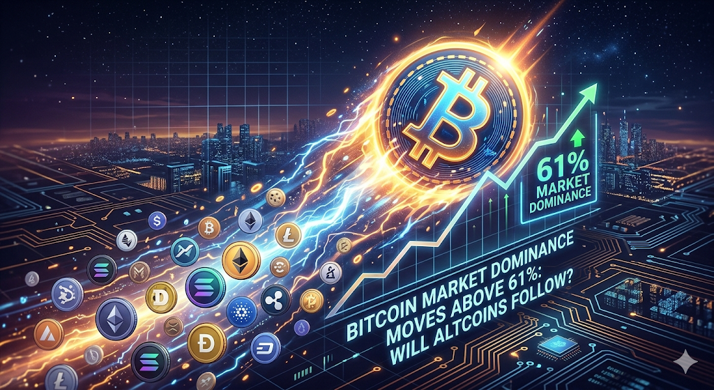 Dominasi Bitcoin Tembus 61%, Apakah Altcoin Akan Menyusul?