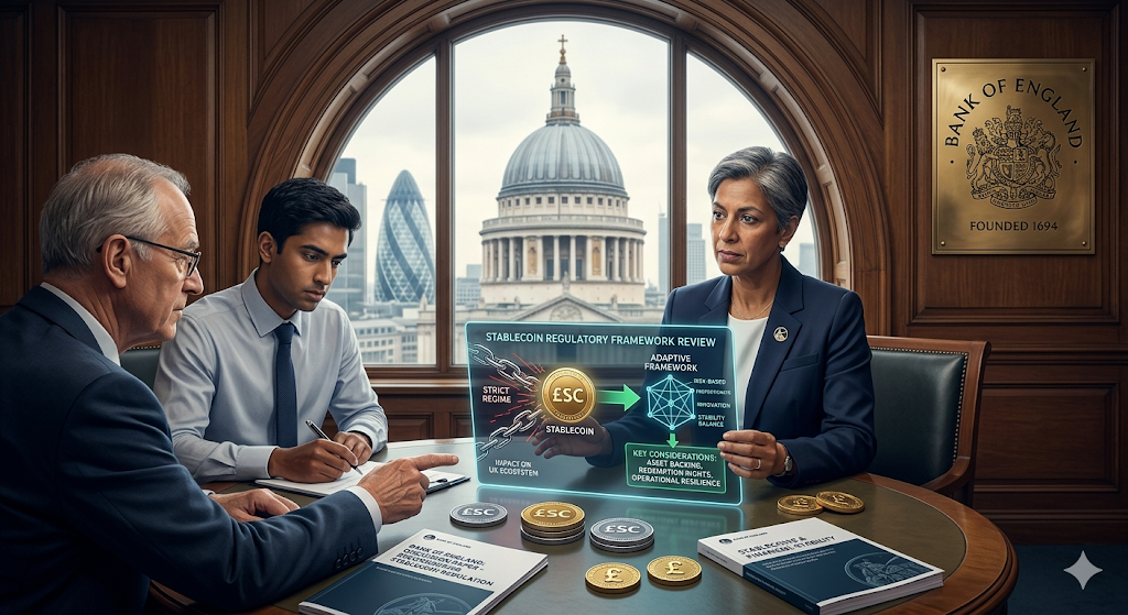 Bank of England Pertimbangkan Pelonggaran Aturan Stablecoin