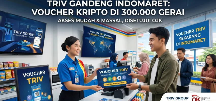 Ekspansi Massal, TRIV Gandeng Indomaret Jual Voucher Kripto di 300 Ribu Gerai