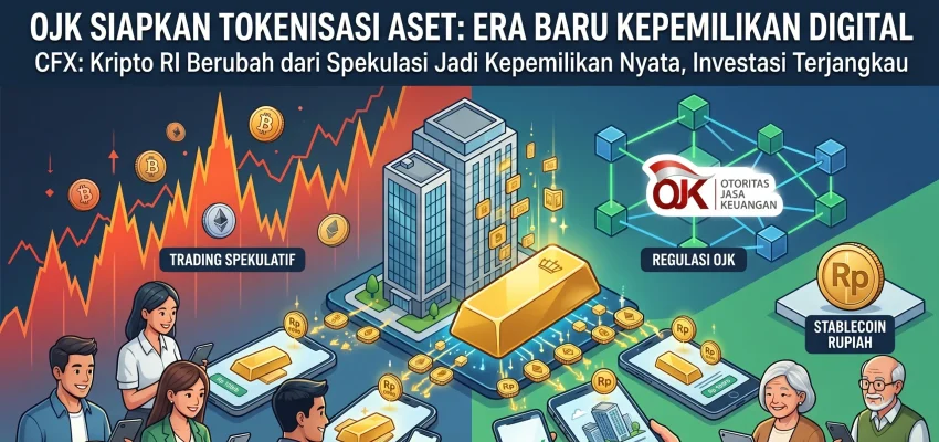 Babak Baru Kripto RI: OJK Siapkan Aturan Tokenisasi Aset, CFX Dukung Penuh Inovasi Kepemilikan Digital