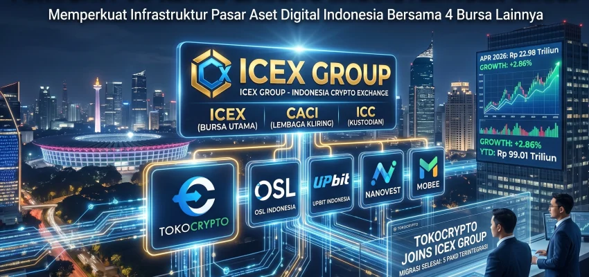 Tokocrypto Rampungkan Migrasi, Perkuat Ekosistem ICEX Group Bersama Empat Bursa Kripto Lainnya