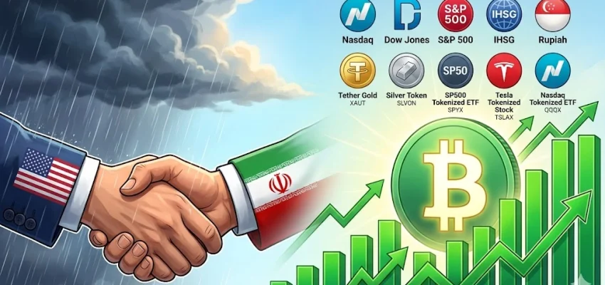 Tensi AS-Iran Mereda, Kepercayaan Investor Pulih: Saham Global dan Kripto Kompak Menguat