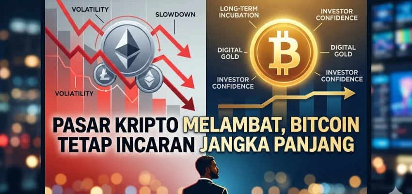 Pasar Kripto Melambat, Bitcoin Tetap Jadi Incaran Utama Investor Jangka Panjang