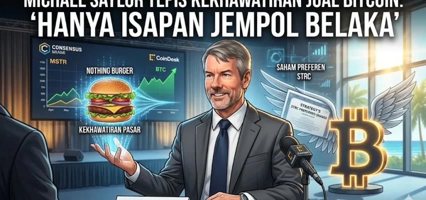 Michael Saylor Tepis Kekhawatiran Jual Bitcoin: 'Hanya Isapan Jempol Belaka'